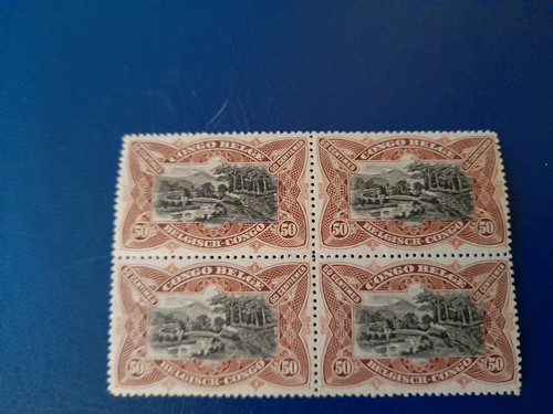 Bloc timbres congo belge - timbres,