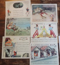 Lot of 6 Back Songs Advertising Chromes Eucalyptine 1950 - VGC