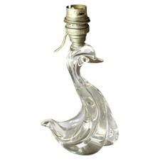 crystal swan lamp - crystal booster lamp - swan bedside lamp