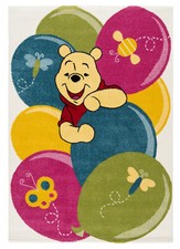 Tapis enfant WINNIE POOH tissé à la machine plusieurs tailles - beige, dos, d...