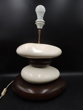 FRANÇOIS CHÂTAIN - MAGNIFIQUE GRANDE LAMPE GALETS VINTAGE POST-MODERNISTE 80'S