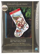 Kit de Broderie au Point de Croix compté Motif Voyage du Père Noël