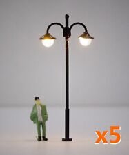 S122# lot de 5 Lampadaires