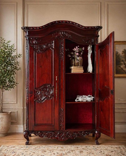 Vintage armoire mahogany - armoire, |mahogany