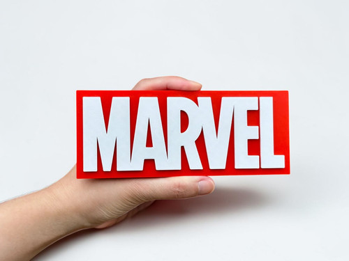 Plaque logo marvel - plaque,