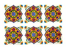 Ensemble Fait Main De 6 Carreaux De Sol Muraux Intérieurs Extérieurs 6x6 Pouces