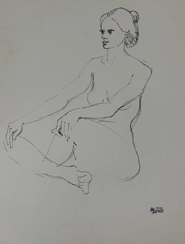 Très beau dessin féminin - très, nu
