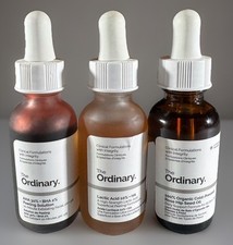THE ORDINARY Skin Care 3 Face Serums Lactic Acid Peeling Solution Rosehip Oil