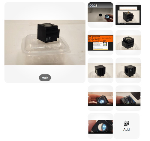Cube filtre microcope - , à