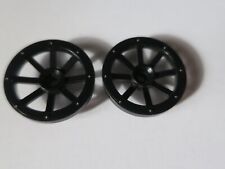 LEGO 2470: BLACK TROLLEY WHEEL -- BLACK WHEEL WAGON - DIAMETER 2.7 CM