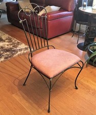 Lot de 4 chaises en fer forgé