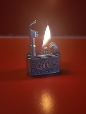 GLC Sheathed Solid Silver Petrol Lighter Works