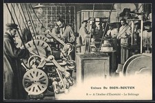 CPA Puteaux, Usines de Dion-Bouton, A l´Atelier d´Électricité, le Bobinage 