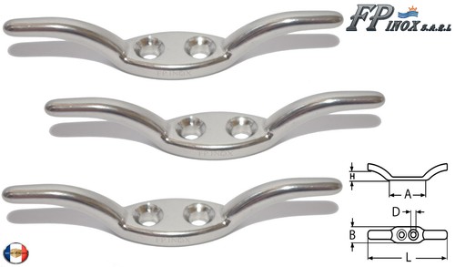 Taquet fanion inox longueur - a2,