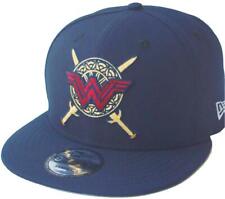 New Era Wonder Femme Bleu Marine Swords Snapback Cap 9fifty 950 Dc Comics Signe