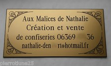plaque gravée boite lettres