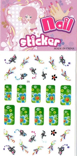 Planche nail art stickers - de,