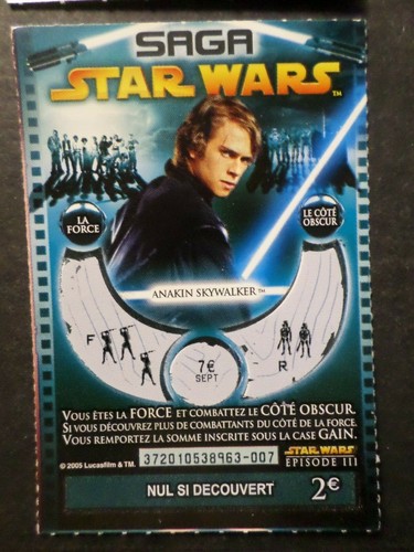 Ticket grattage saga star - ticket,