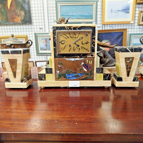 Horloge garnitures xxème - horloge, et