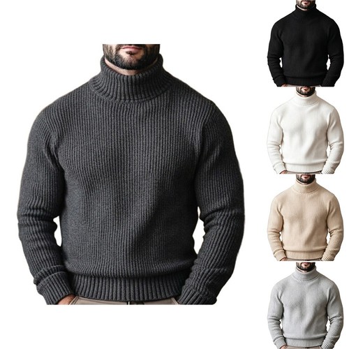 Pull homme col - , roulé