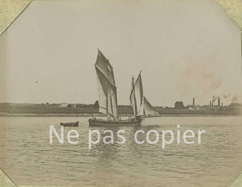 Nantes 1898 navire voile - à,