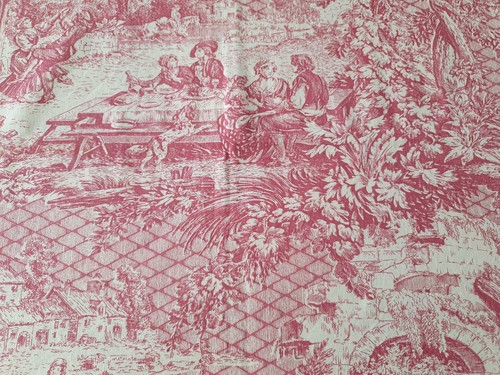 Coupon tissu toile jouy - de,