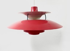POUL HENNINGSEN Louis Poulsen PH5 Hanging Pendant Lamp Red