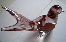 OISEAU VERRE Reflets mauves-