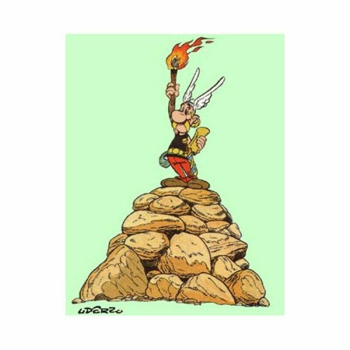 Plaque métal astérix - plaque,