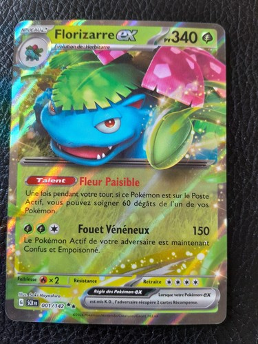 Carte pokémon florizarre - carte, ex