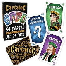 CARTATOC® - Jeu de 54 cartes spéciales jeux de Tock, Marque Française LEDELIRANT