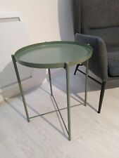 table basse en metal avec plateau amovible, diametre 45 cm