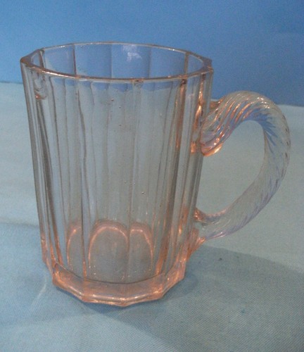 Old glass mug marked - old,