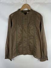 Chemisier tunique femme Ewa I Walla Lagenlook manches longues en lin brodé ta...