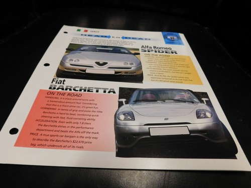 Alfa romeo spider - vs, fiat