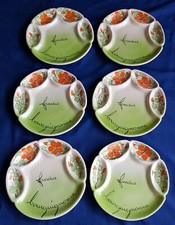 Lot 6 assiettes à fondue