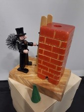 Vintage INCENSE BURNING WOOD RAMONEUR Traditional German Craft Fireplace