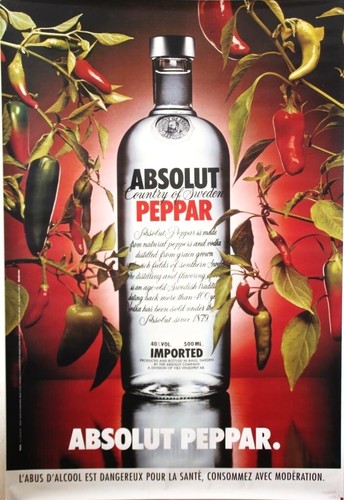 Absolut vodka affiche - absolut,