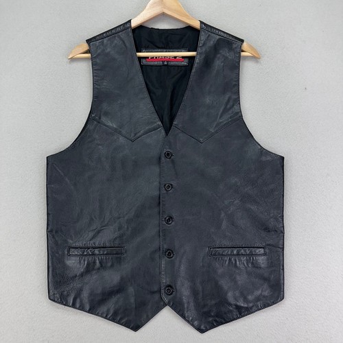 Vintage phase leather vest - vintage,