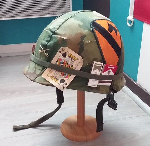 Casque vietnam complet - us, m1