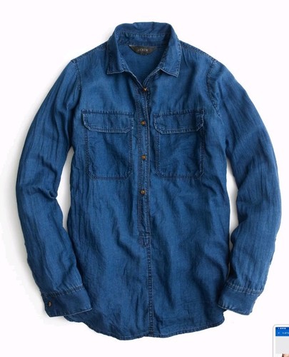 Crew 0 indigo gauze - j.crew,