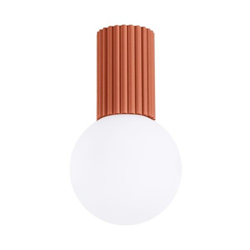 Plafonnier aluminium ocre - aluminium,