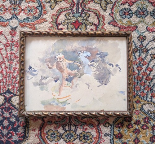 Aquarelle scène mythologique - scène,