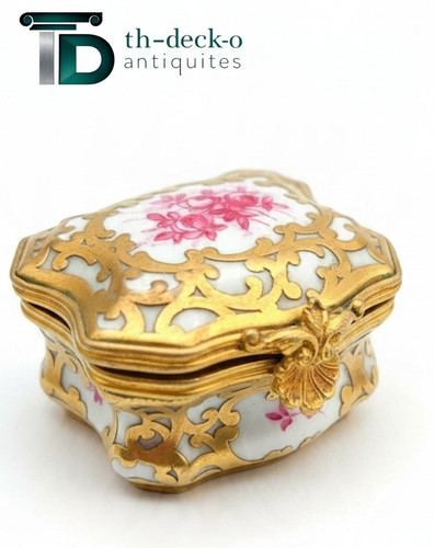 Boite pilules porcelaine - pilules, &