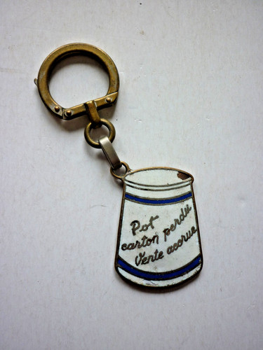 Ancien porte clé émaillé - ancien,