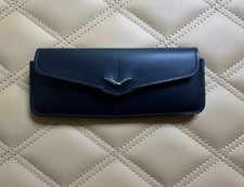 VERTU Signature S Horizontal Black Calf Leather Case with Metal V logo MSRP $650