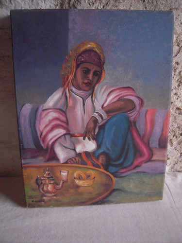 Huile sur toile - huile, orientaliste