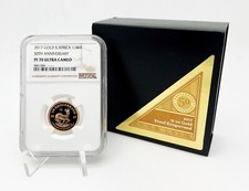 South Africa 2017 50th Anniversary Krugerrand 1/4 oz Gold Proof Coin NGC PF70