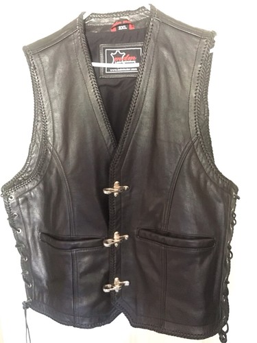 Gilet moto cuir - , homme