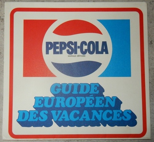 Rare document carte pepsi - carte,